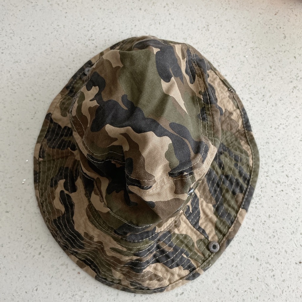 Kids Casual Bucket Hat Fishing Hunting Boonie Cap